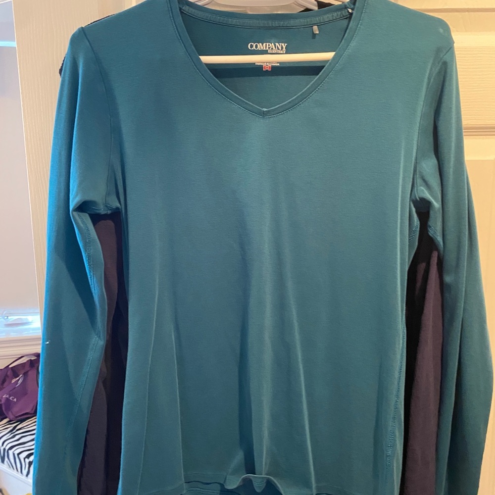 Turquoise long sleeves shirt , Large